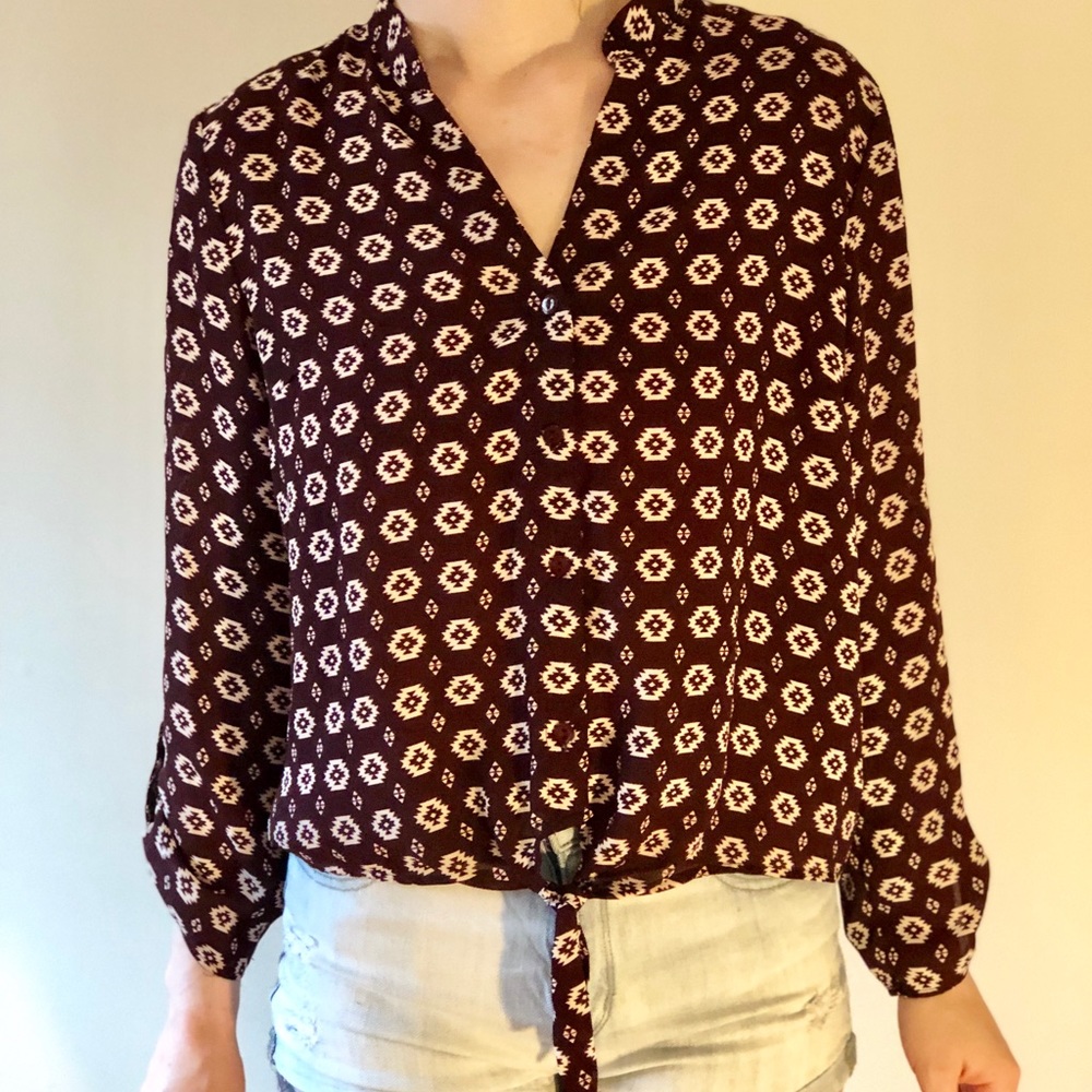 Tribal print blouse